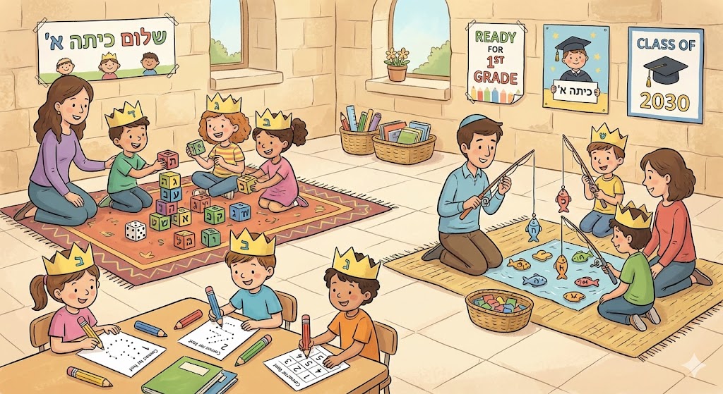 ילדים שמחים בסדנה